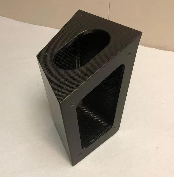 Detail of a cured carbon fibre surface