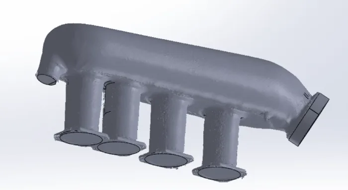 Scan data of a composite component as a point cloud