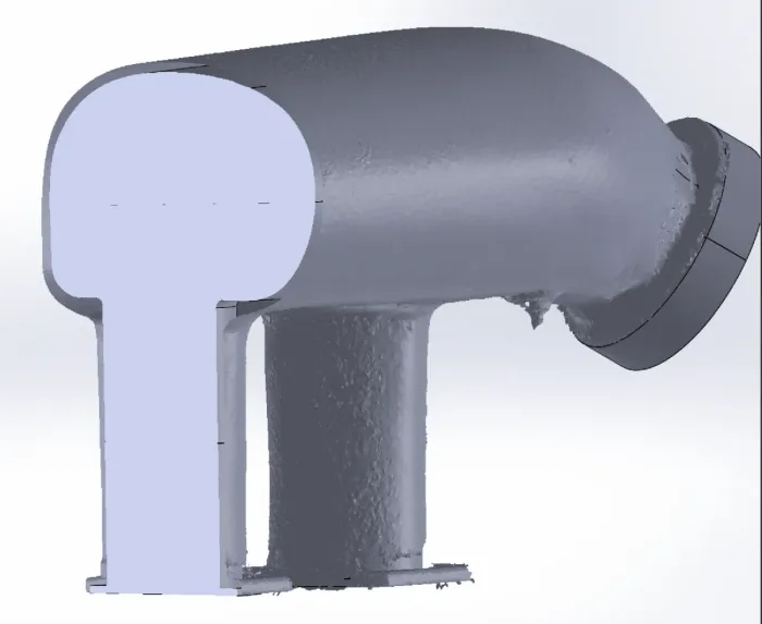 CAD model built from 3D scan data