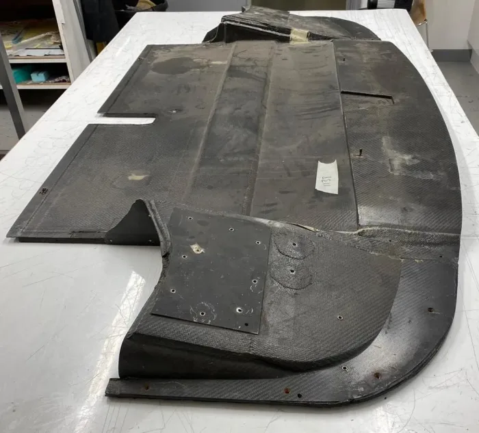 Reverse engineered part in carbon fibre