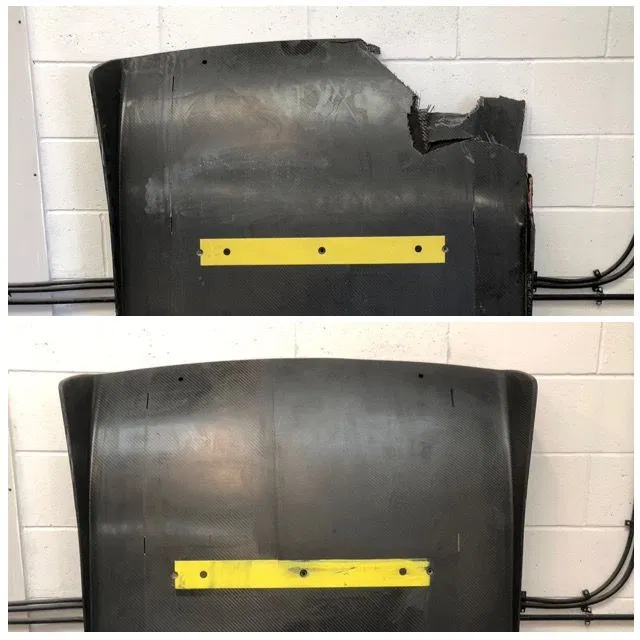Carbon fibre edge rebuilt