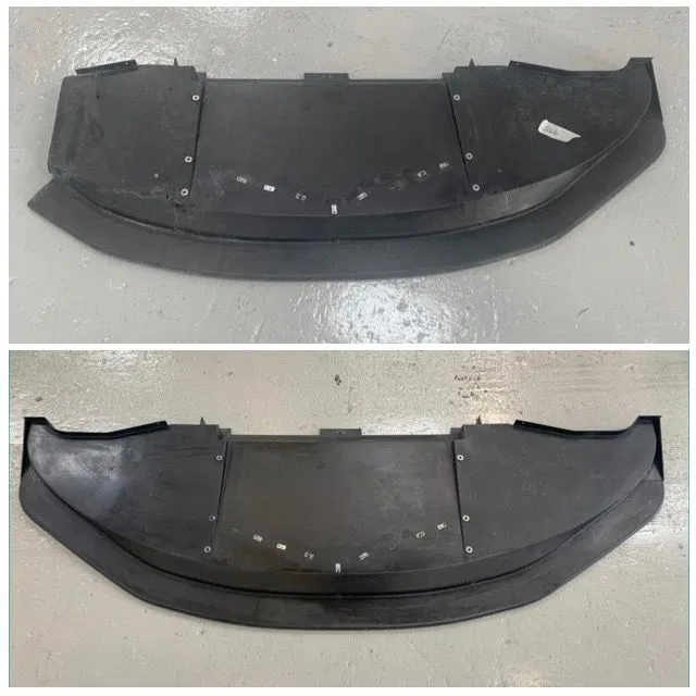 Bonnet shape recreated from scan data